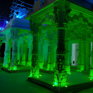 LIGHTING AT SHREE SHNAKESWAR PASWANATH RANUJA TIRTH -BALOTRA