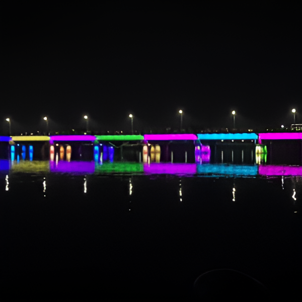 SARDAR PATEL BRIDGE AHMEDBAD - PERMENANT LIGHTING