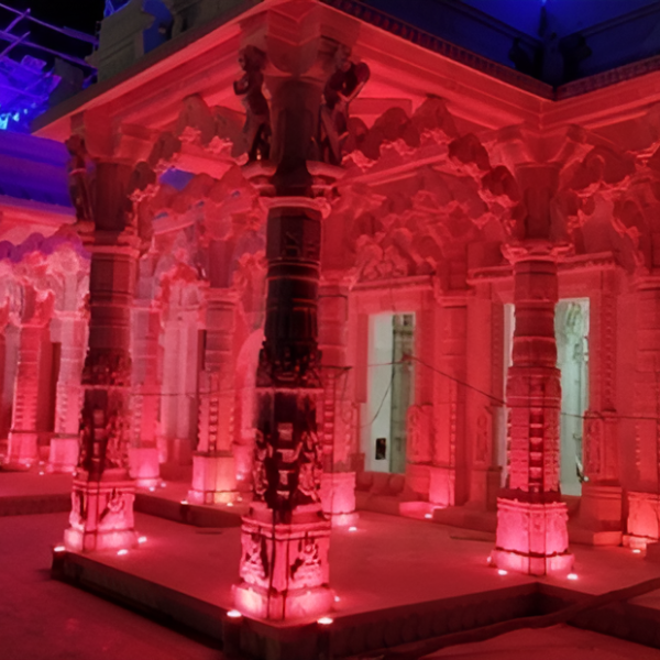 LIGHTING AT SHREE SHLIGHTING AT SHREE SHNAKESWAR PASWANATH RANUJA TIRTH -BALOTRANAKESWAR PASWANATH RANUJA TIRTH -BALOTRA